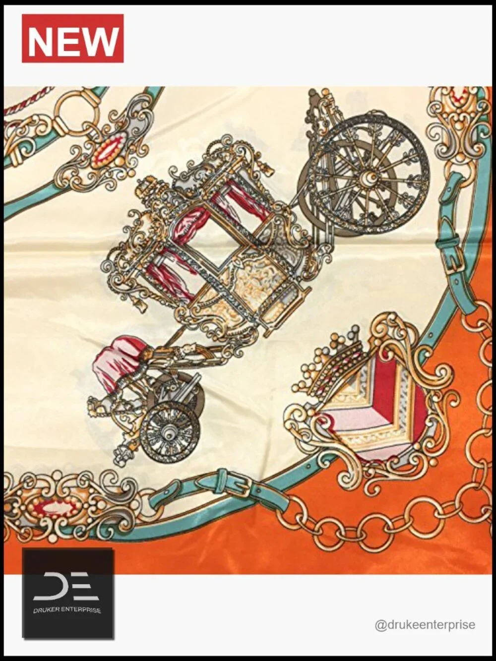 Large Square Satin Polyester Fashion Scarf Headscarf